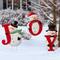 Glitzhome® 48" JOY Snowman Yard Stake, Horizontal or Vertical